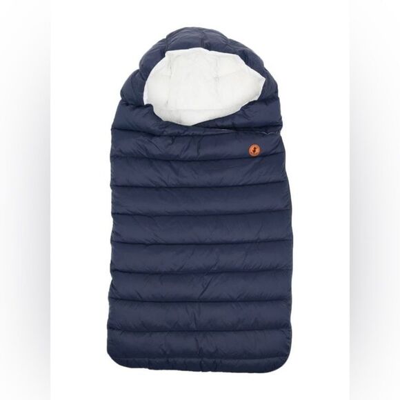 Save The Duck Kids Navy Padded Bunting Sleeping Bag, Size 6-9 Mo. - Picture 1 of 11